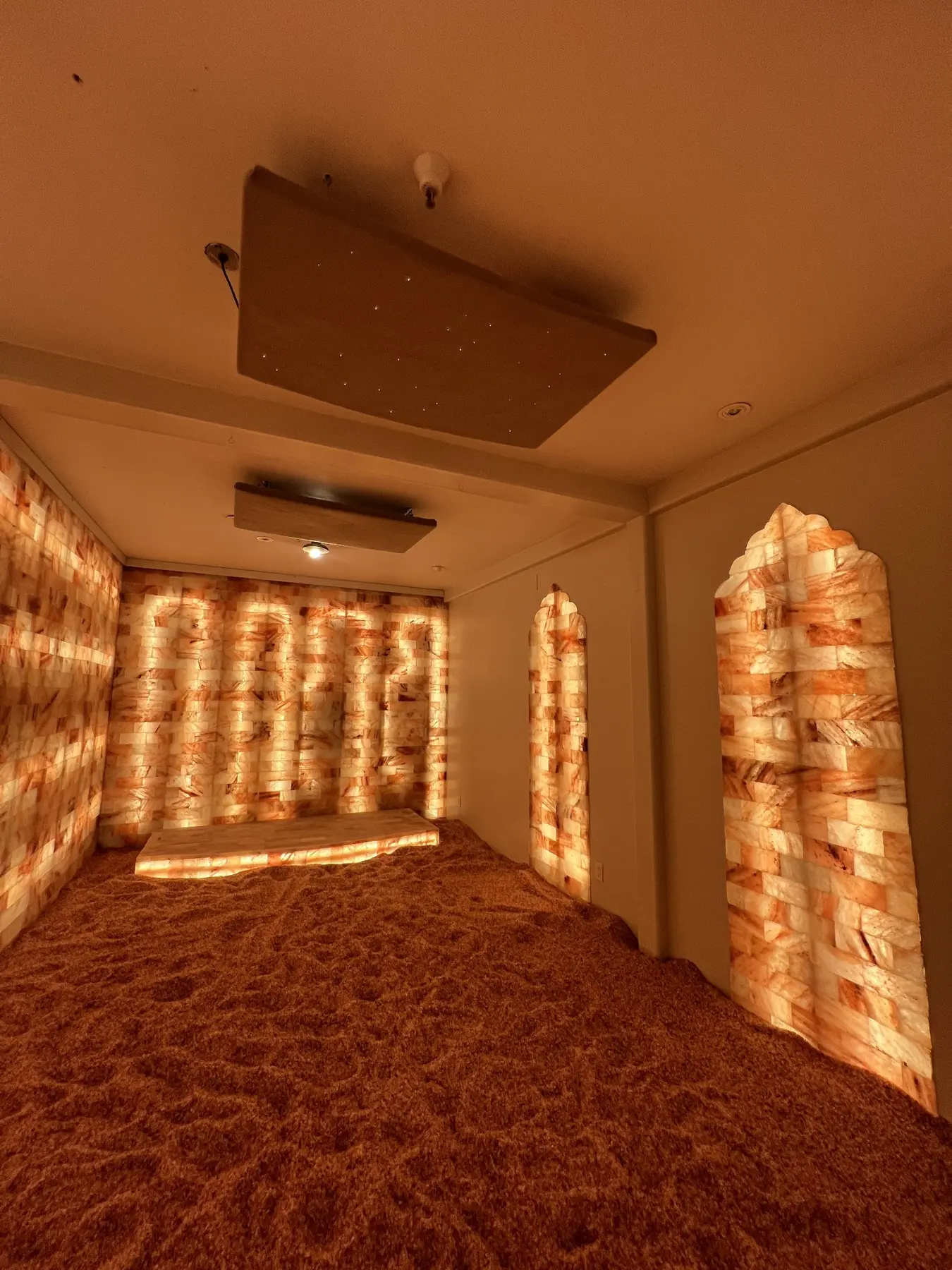 Completed Himalayan salt cave at Source Sanctuary