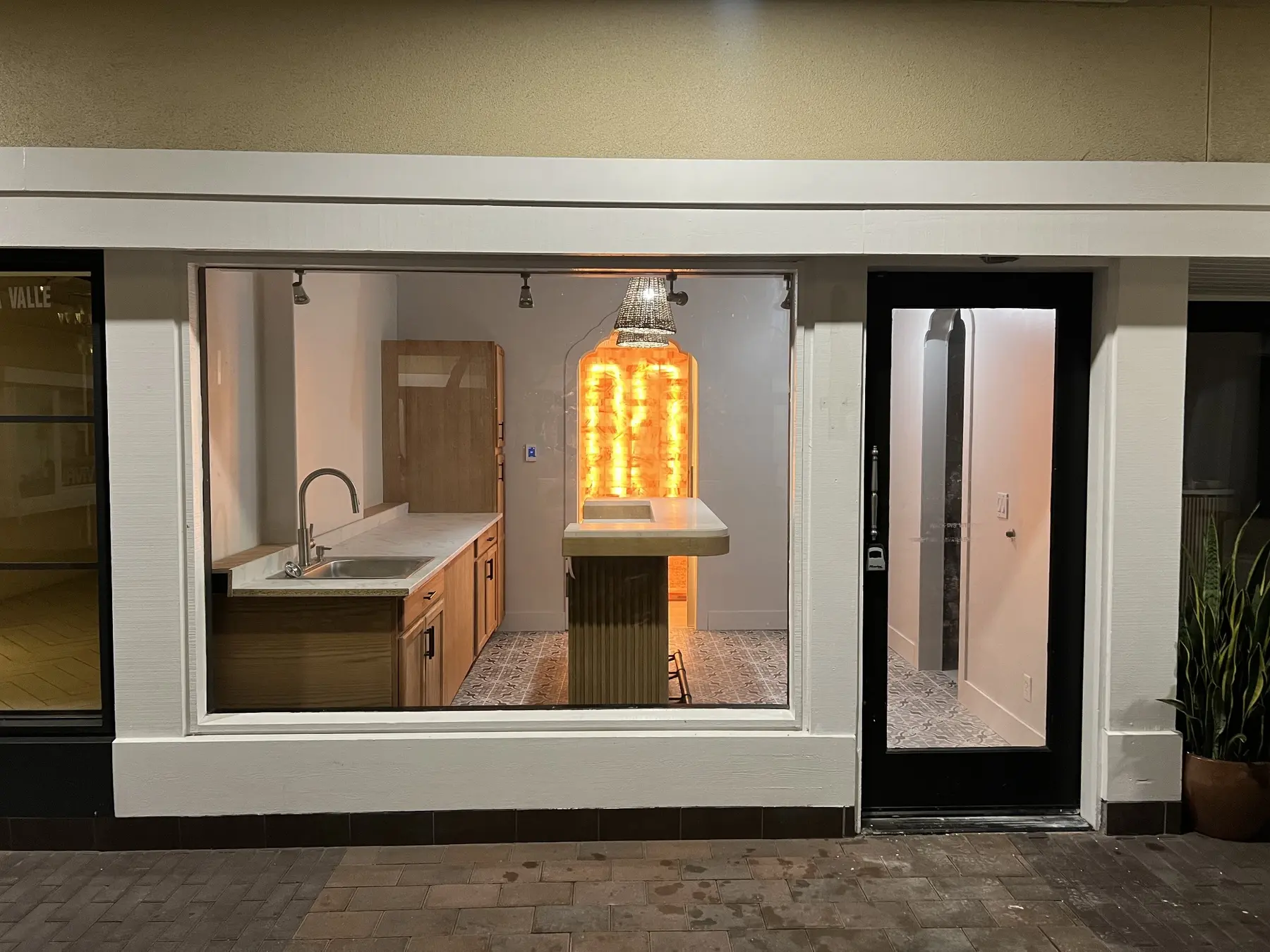 Completed tea bar at Source Sanctuary